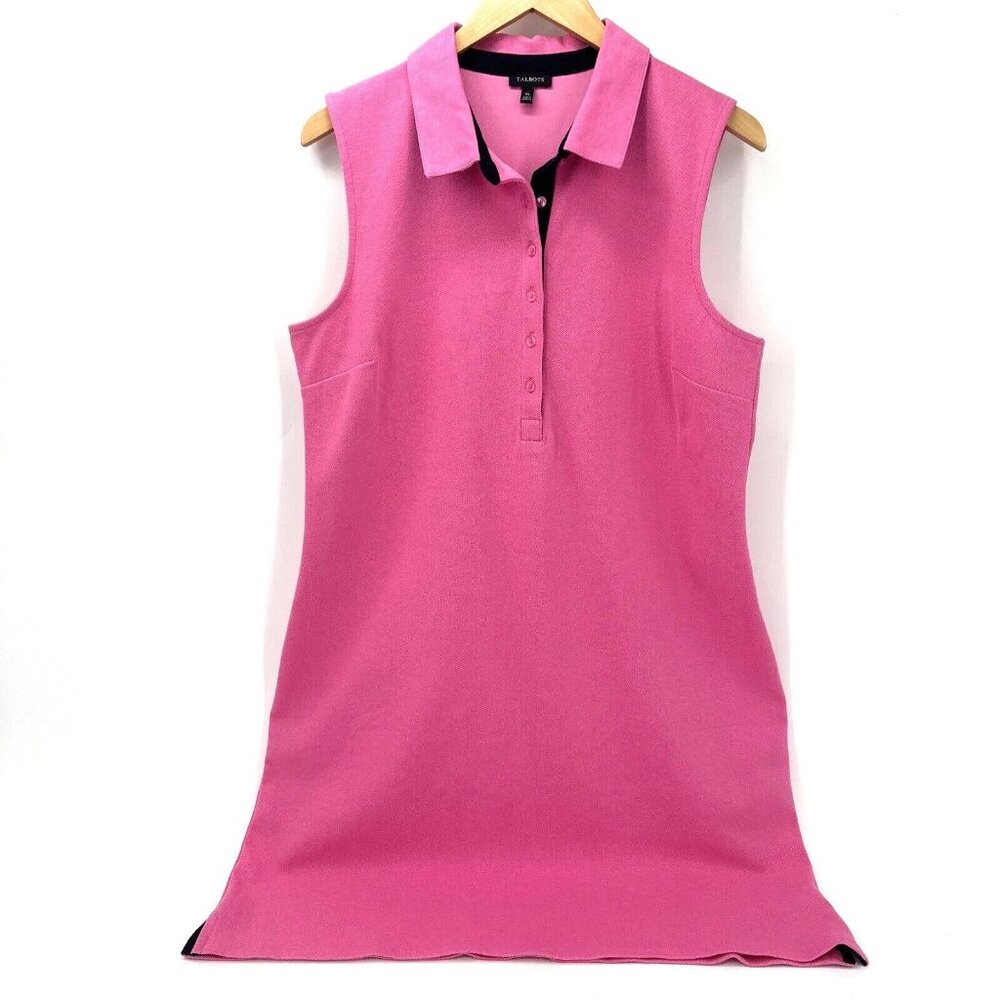 Talbots Pink Sleeveless Midi Dress